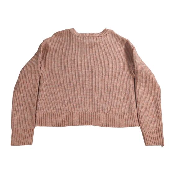 NWT American Eagle Womens Sweater Small Pink Ribbed Knit Long Sleeve Pullover - Picture 9 of 14